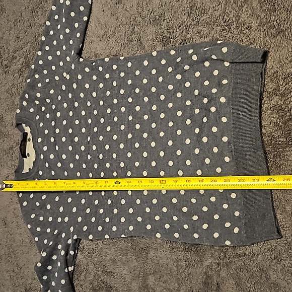 Polka Dot Grey Sweater - Picture 7 of 7